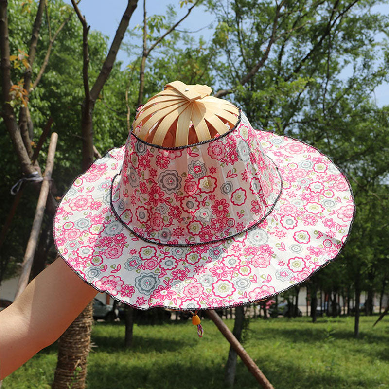 🔥Only $19.99 Last Day💥Folding Bamboo Fan Hat
