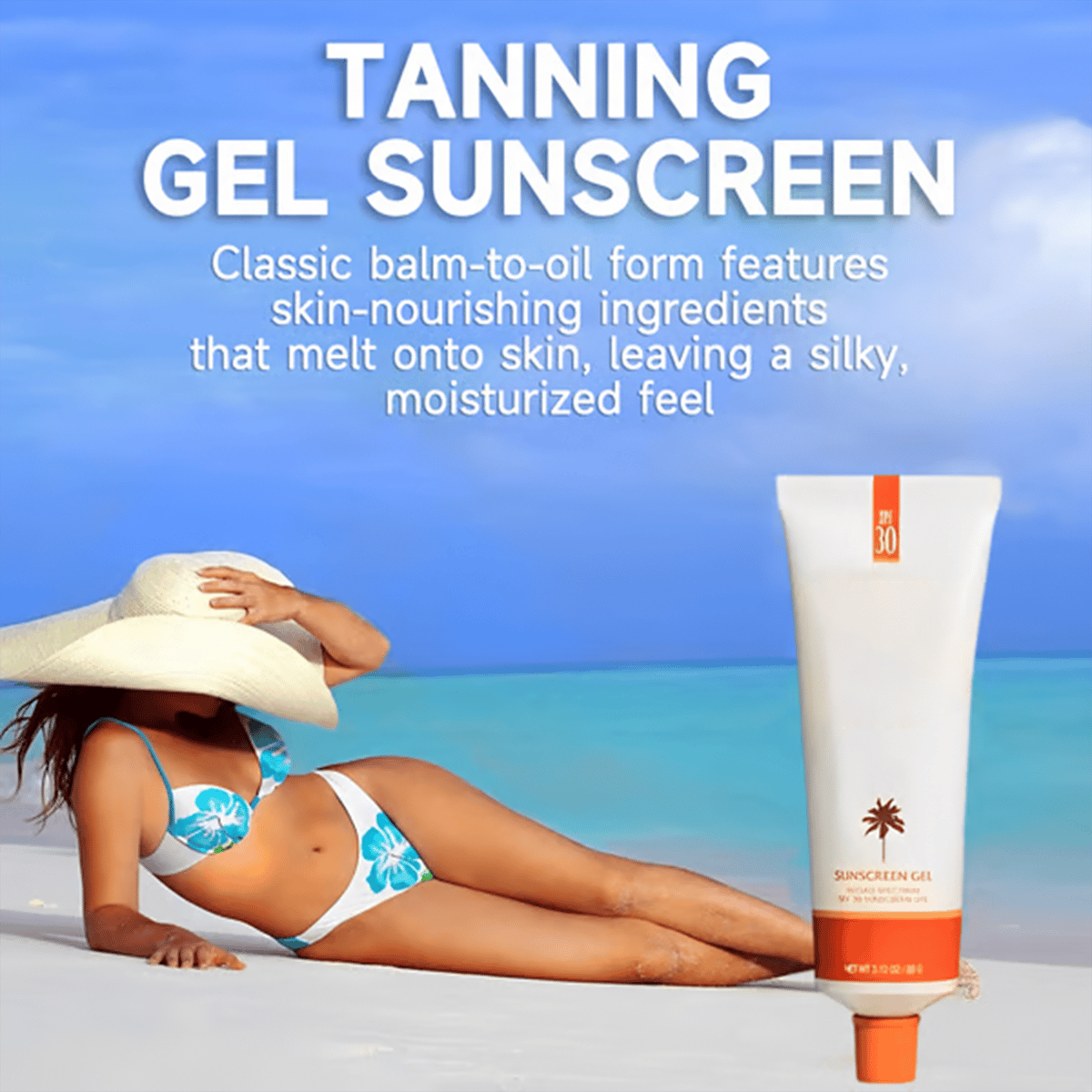 🔥Orange Tanning Gel SPF 30+