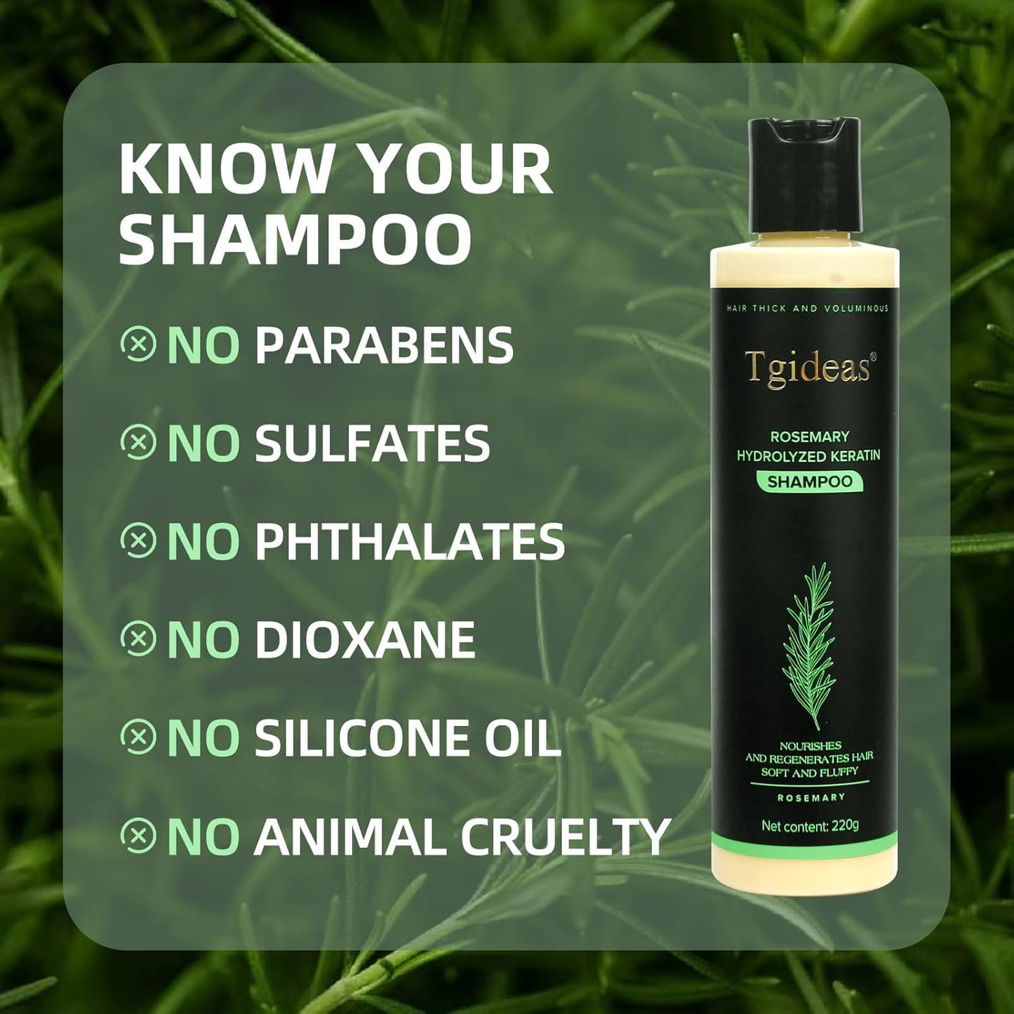 ⏰Limited stock!🌿 Rosemary Hydrolyzed Keratin Shampoo