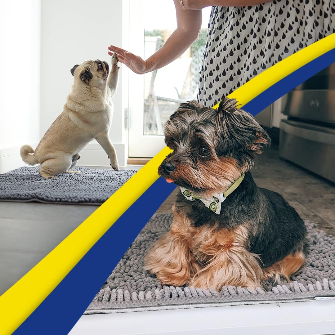 👣Super Absorbent Microfiber Dog Door Mat For Muddy Paws