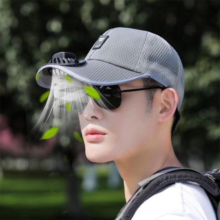 2025 New Ultralight UV Protection Baseball Cap with Solar Fan
