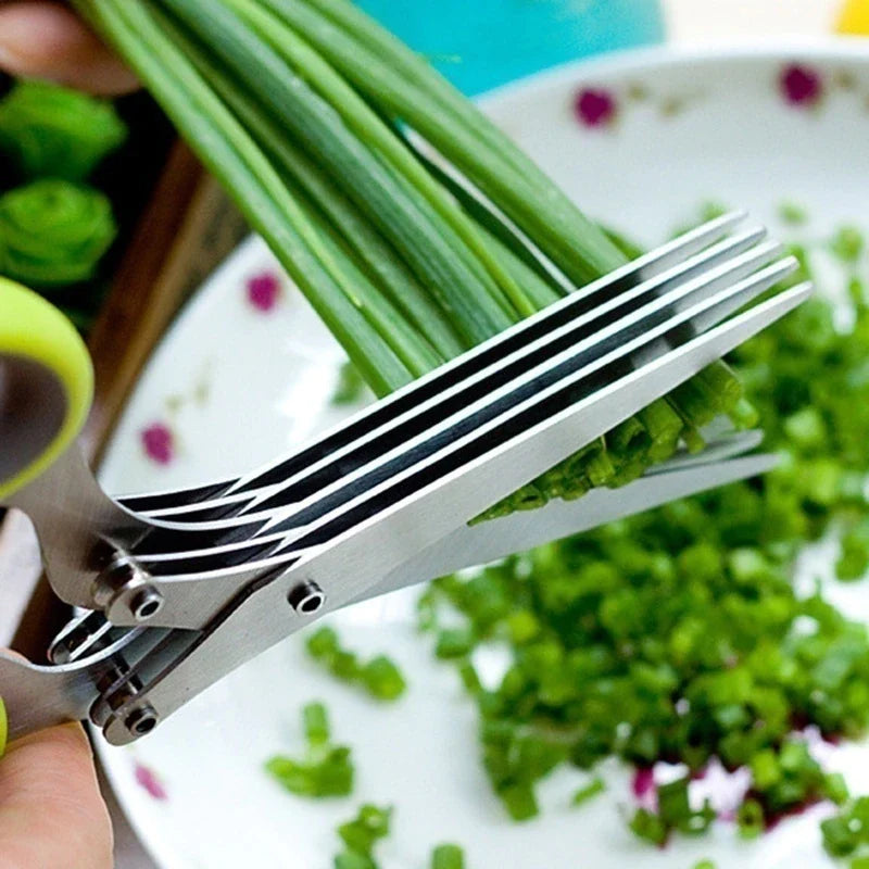 (π₯ Hot Sale-50% Off π₯) 5 Blade Kitchen Salad Scissors