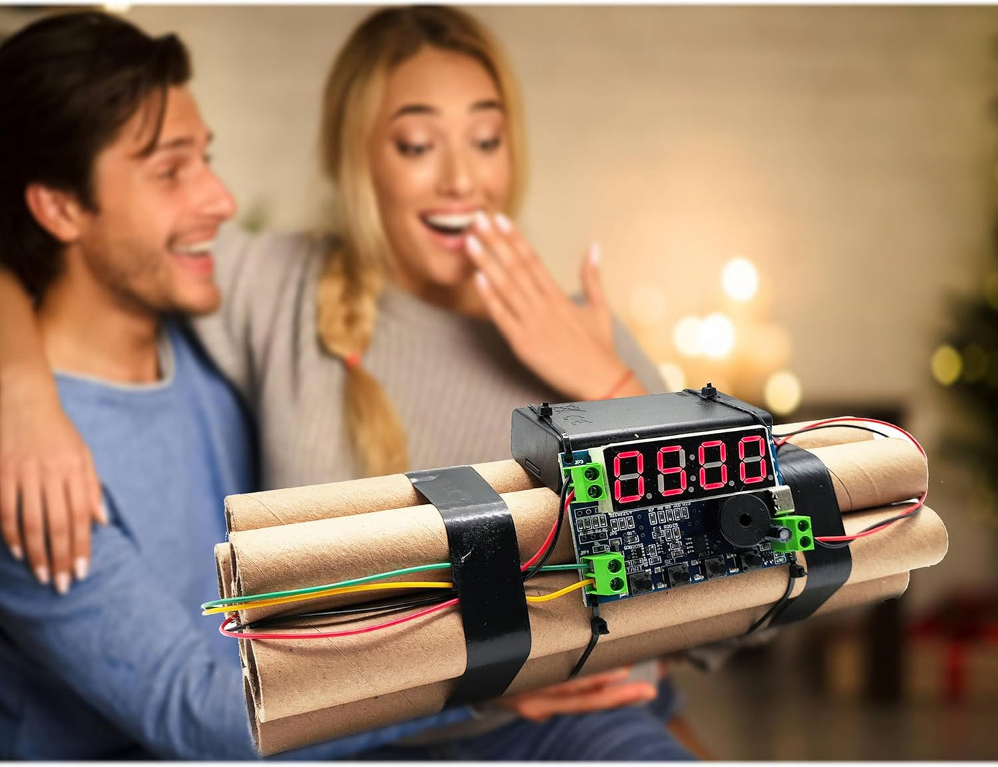 ✨⏰Dynamite Shaped Clock