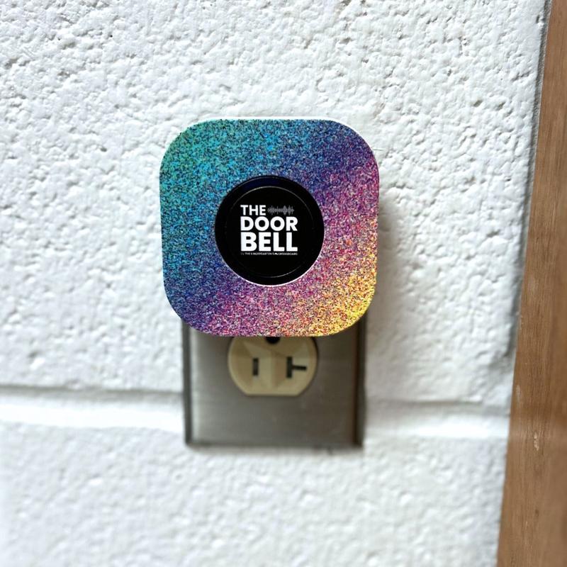 ✨ The Doorbell by TKS – Sparkly Rainbow Teacher's Remote