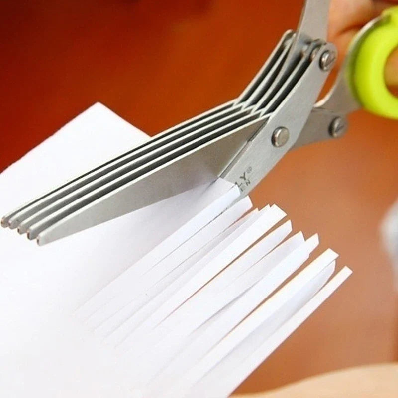 (π₯ Hot Sale-50% Off π₯) 5 Blade Kitchen Salad Scissors