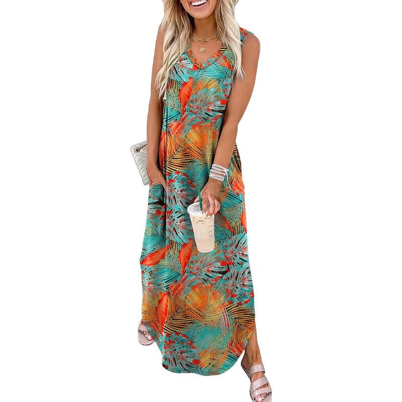 2025 Summer Maxi Dress with Pockets