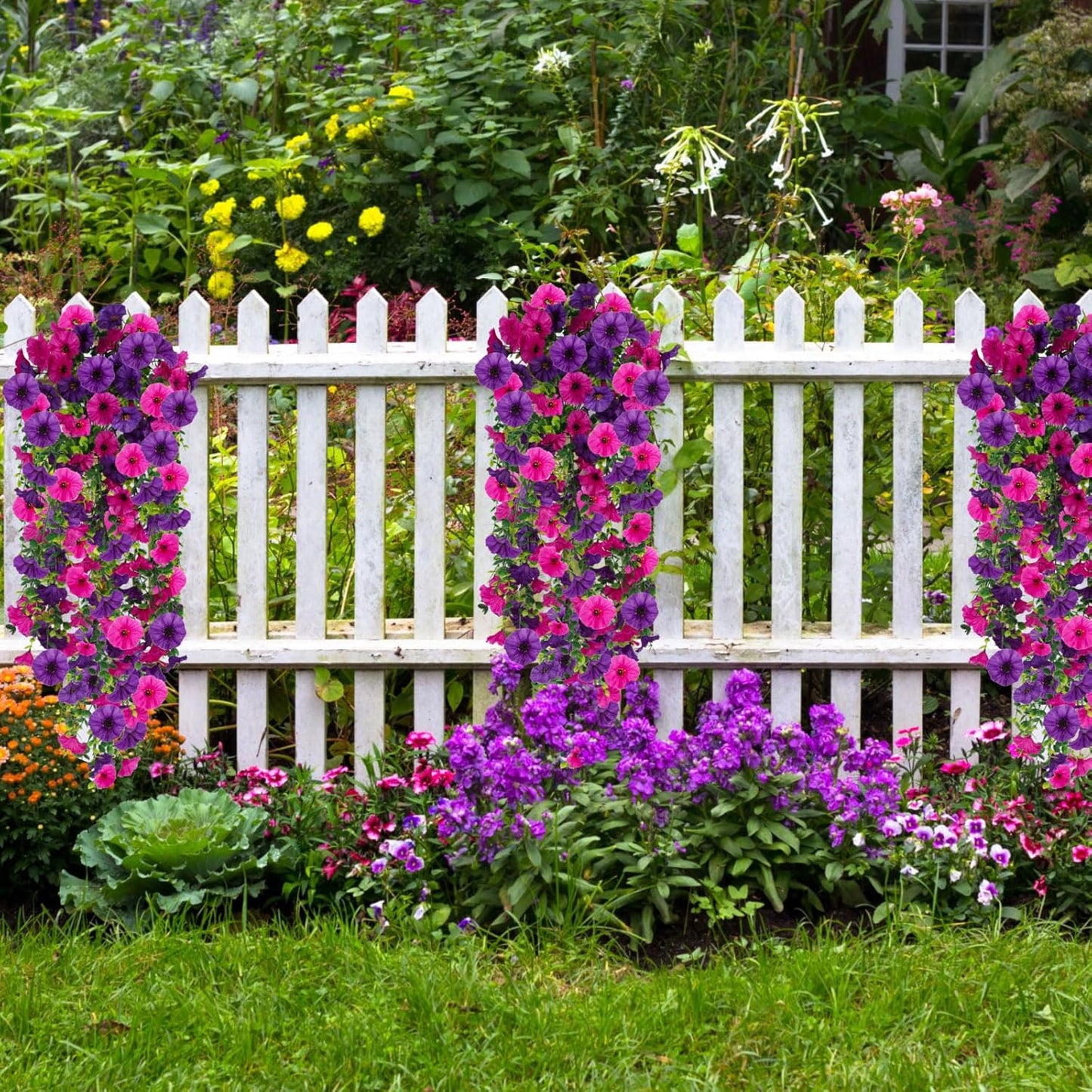 🌺UV Resistant Hanging Artificial Morning Glory Vine