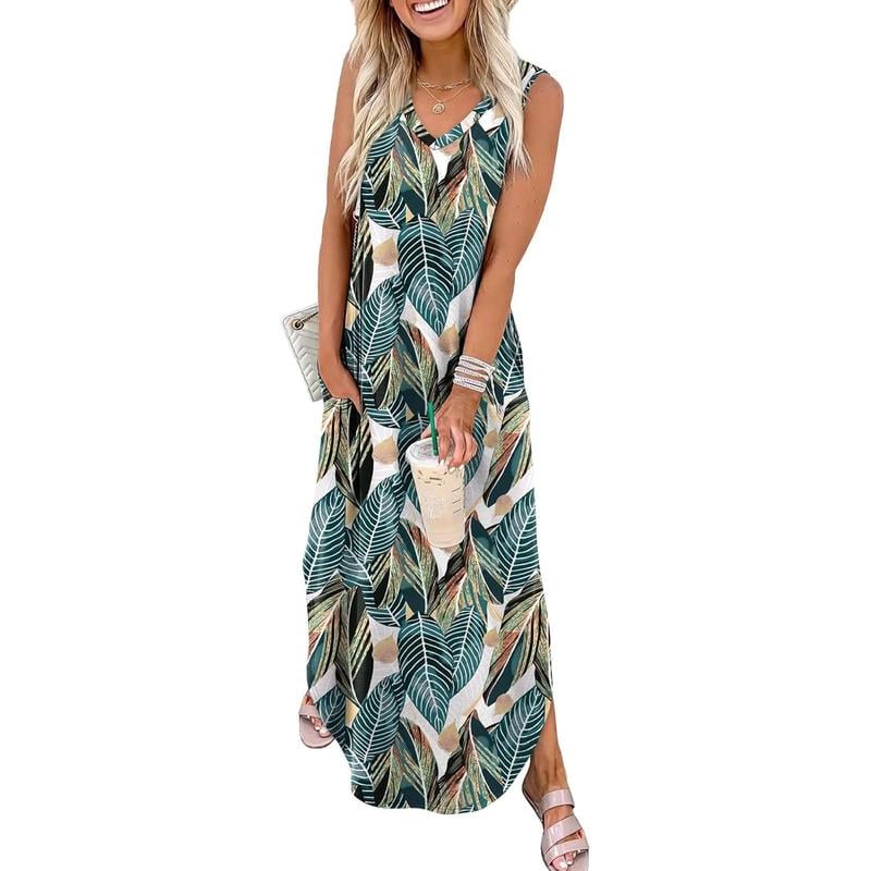 2025 Summer Maxi Dress with Pockets