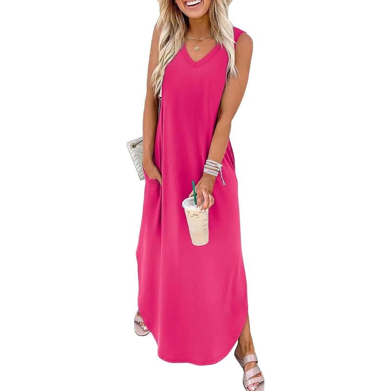 2025 Summer Maxi Dress with Pockets