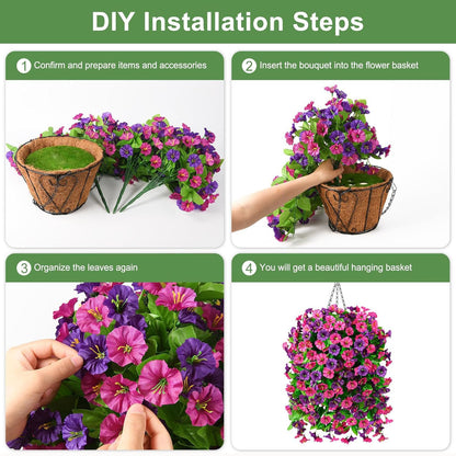 🌺UV Resistant Hanging Artificial Morning Glory Vine
