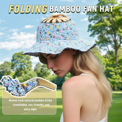 🔥Only $19.99 Last Day💥Folding Bamboo Fan Hat