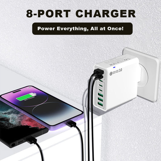 🔥🔥8 in 1 Waterproof Ports USB Fast Charger