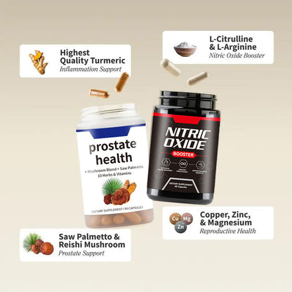 ⏰Limited stock!🔥 Ultimate Men's Health Bundle - Snap Supplements