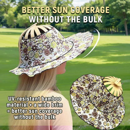 🔥Only $19.99 Last Day💥Folding Bamboo Fan Hat