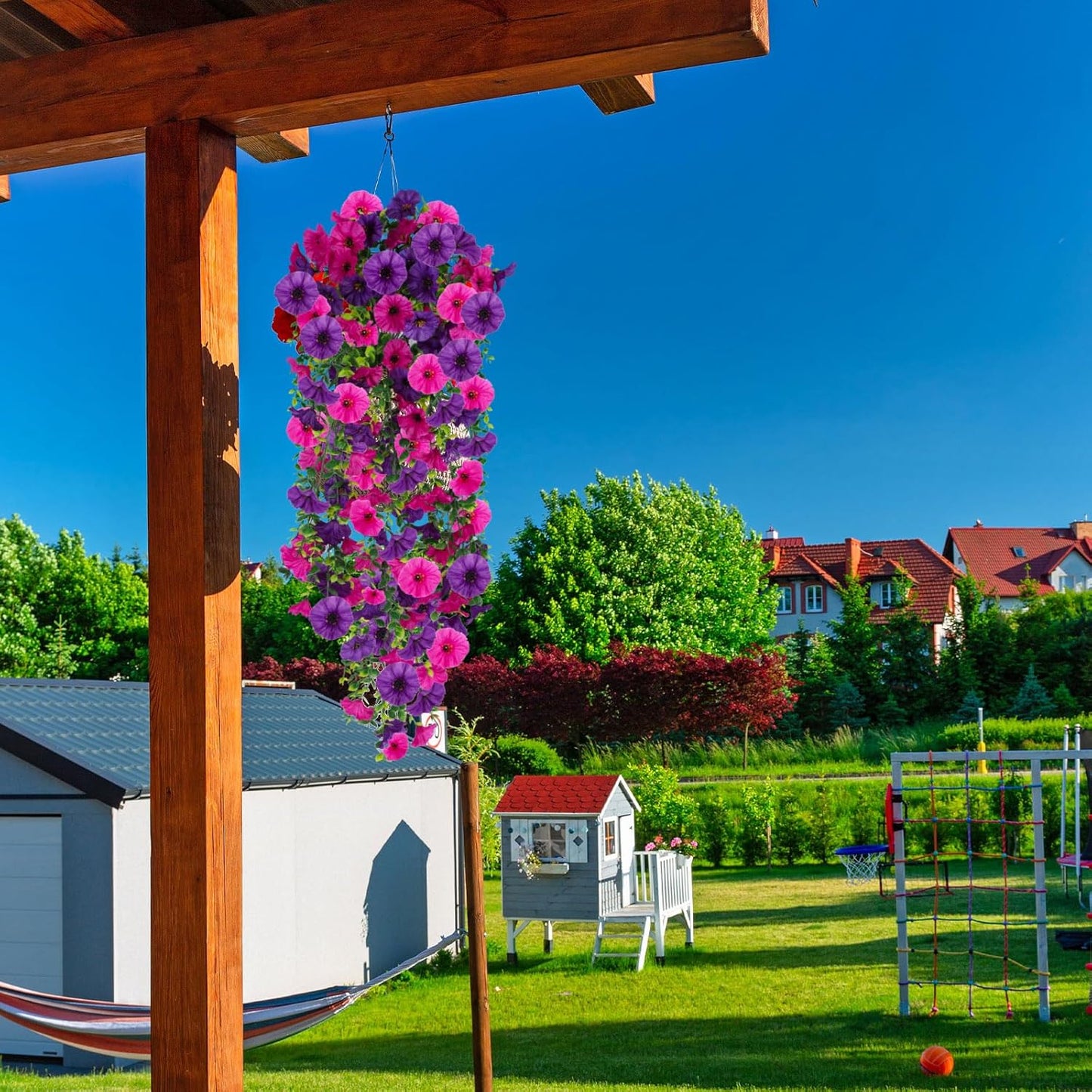 🌺UV Resistant Hanging Artificial Morning Glory Vine
