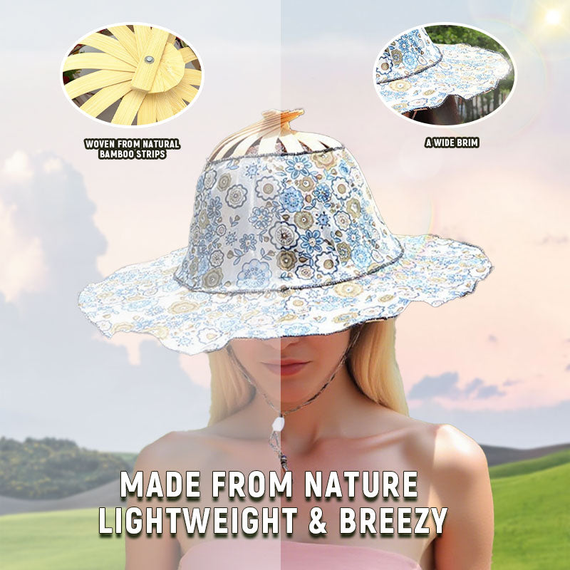 🔥Only $19.99 Last Day💥Folding Bamboo Fan Hat