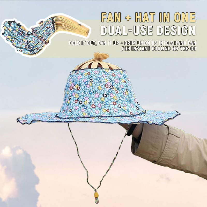 🔥Only $19.99 Last Day💥Folding Bamboo Fan Hat