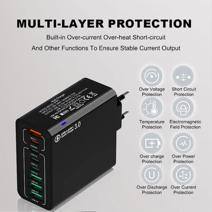 🔥🔥8 in 1 Waterproof Ports USB Fast Charger