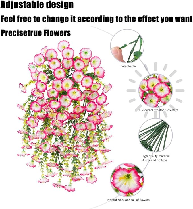 🌺UV Resistant Hanging Artificial Morning Glory Vine