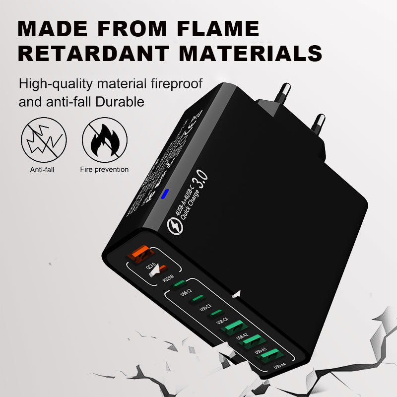 🔥🔥8 in 1 Waterproof Ports USB Fast Charger