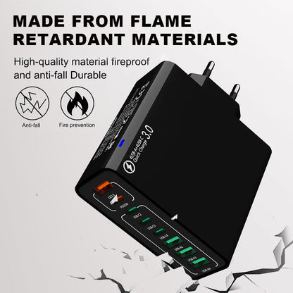 🔥🔥8 in 1 Waterproof Ports USB Fast Charger