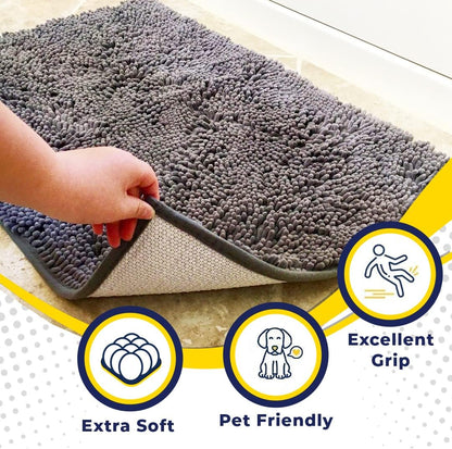 👣Super Absorbent Microfiber Dog Door Mat For Muddy Paws