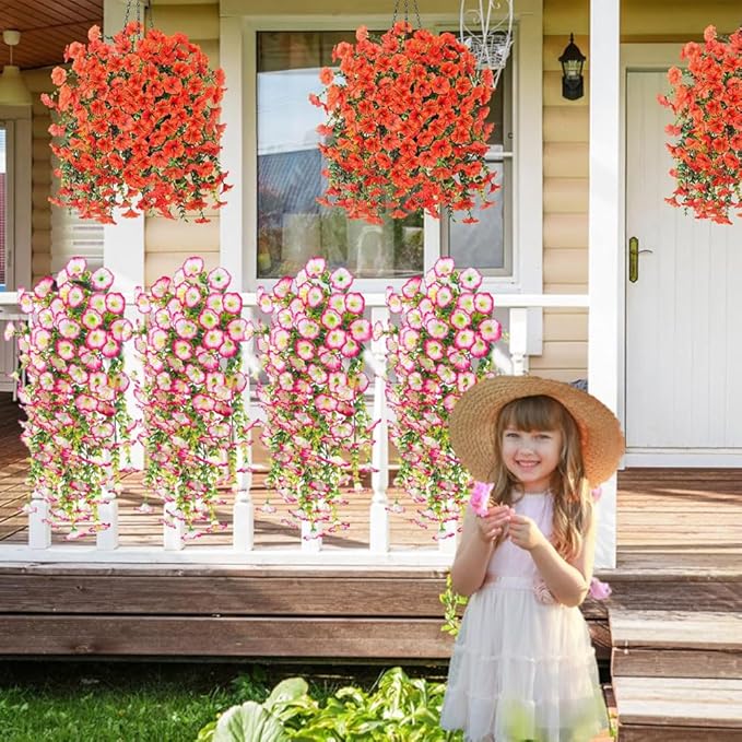 🌺UV Resistant Hanging Artificial Morning Glory Vine