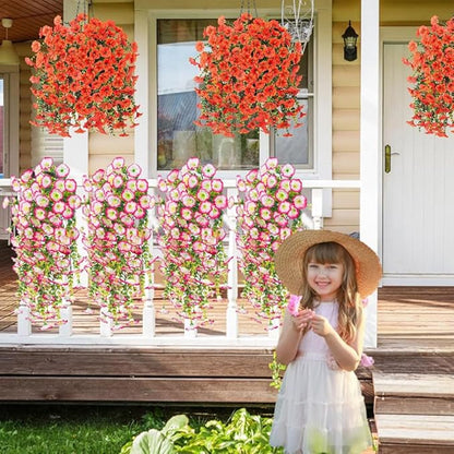 🌺UV Resistant Hanging Artificial Morning Glory Vine