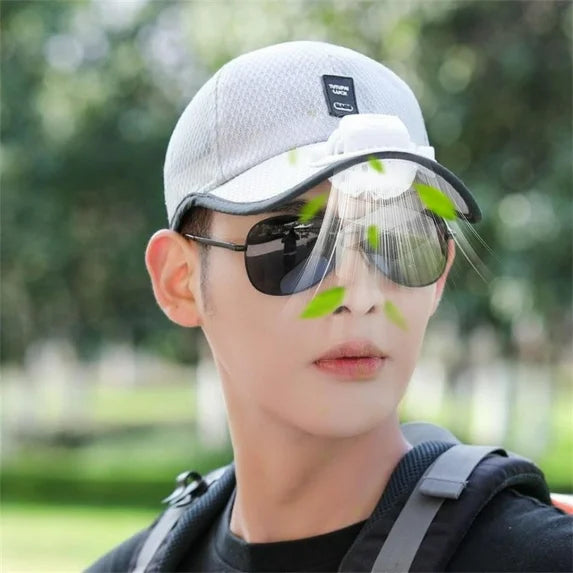 2025 New Ultralight UV Protection Baseball Cap with Solar Fan