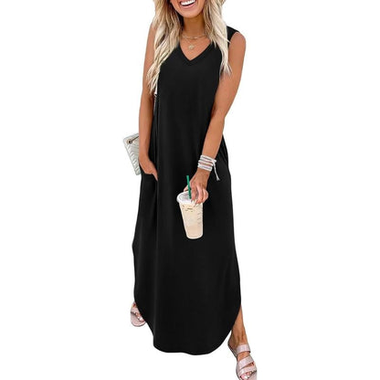 2025 Summer Maxi Dress with Pockets