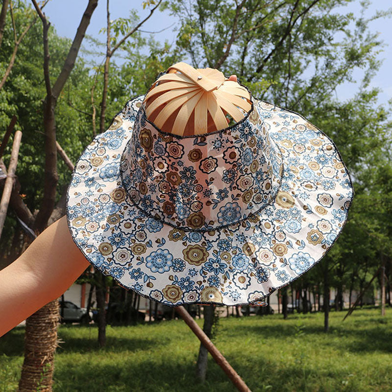 🔥Only $19.99 Last Day💥Folding Bamboo Fan Hat
