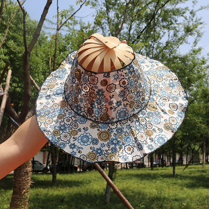 🔥Only $19.99 Last Day💥Folding Bamboo Fan Hat