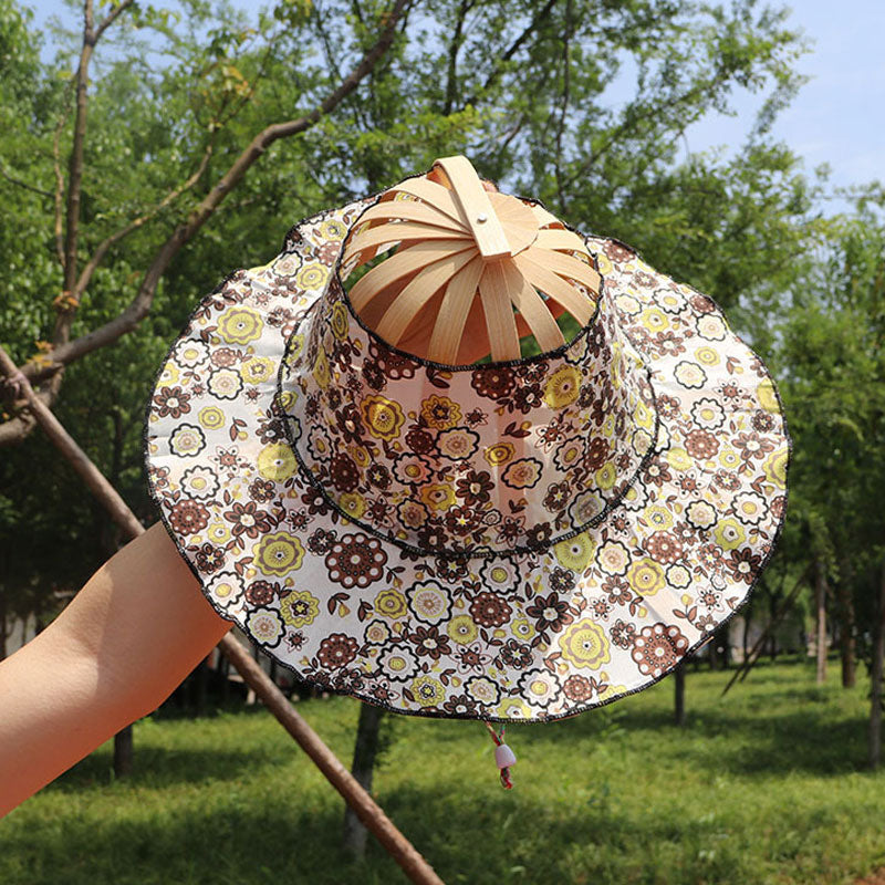 🔥Only $19.99 Last Day💥Folding Bamboo Fan Hat