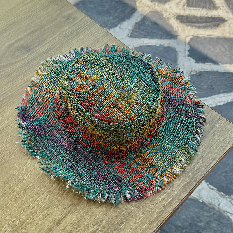 Hemp Hat - Multi-Color Rainbow Stylish and Eco-Friendly Sun Protection