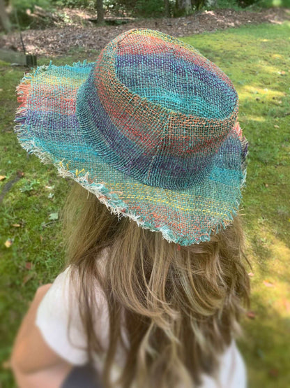 Hemp Hat - Multi-Color Rainbow Stylish and Eco-Friendly Sun Protection