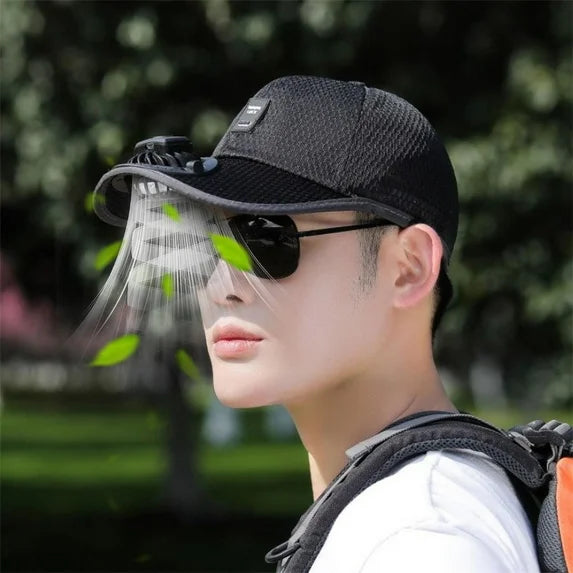 2025 New Ultralight UV Protection Baseball Cap with Solar Fan