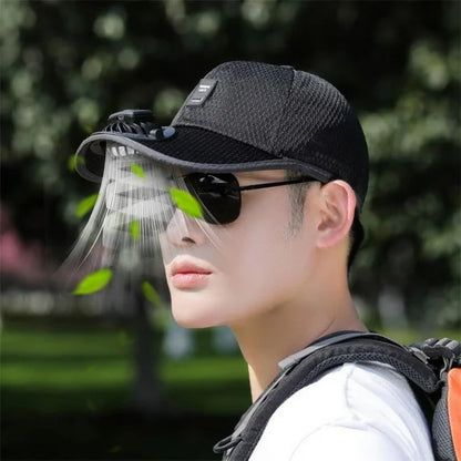 2025 New Ultralight UV Protection Baseball Cap with Solar Fan