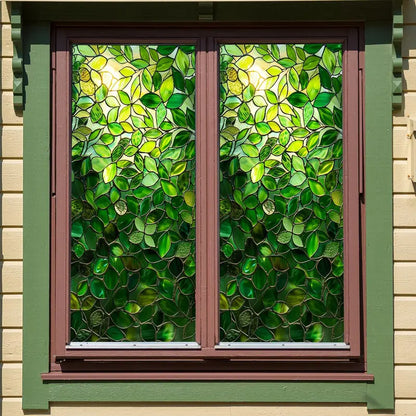 🔥Only $19.99 Last Day💥 Leaf Pattern Static Cling Window Sticker