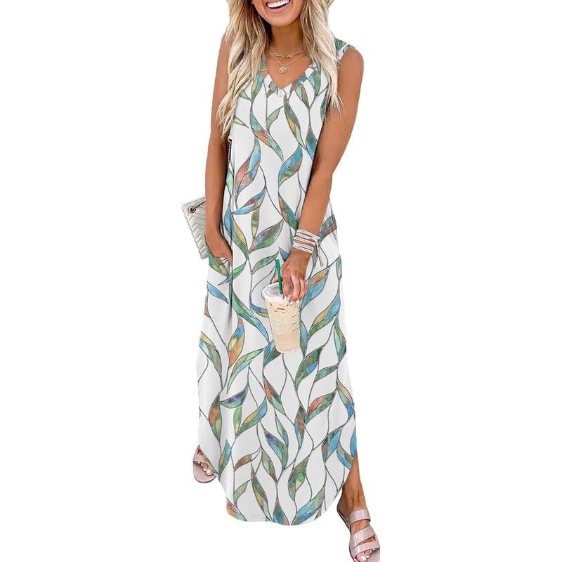 2025 Summer Maxi Dress with Pockets