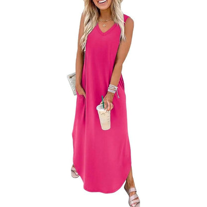 2025 Summer Maxi Dress with Pockets